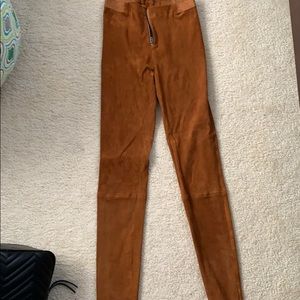 Suede leggings